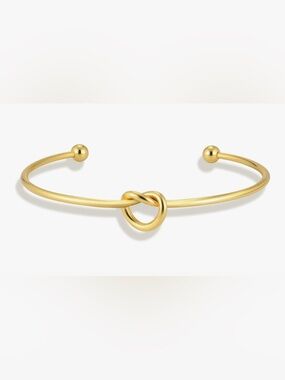 Gorgeous Neiman Marcus 18KT Gold Vermeil knot cuff Bracelet